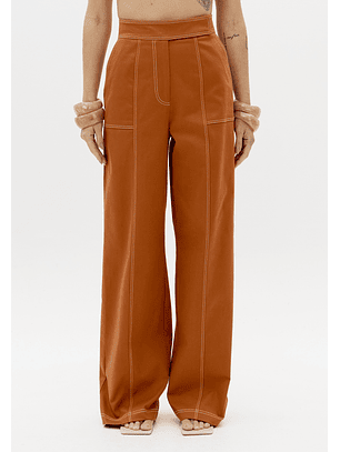 Calças Com Costura Ferrugem - Lança Perfume