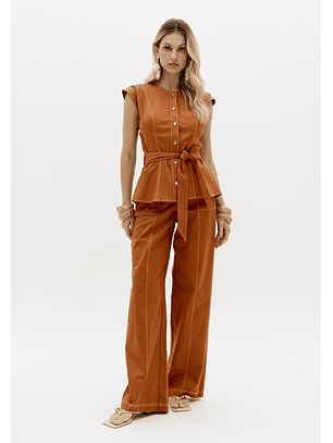 Blusa Colete Ferugem - Lança Perfume 