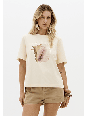 T-shirt Buzio Creme - Lança Perfume 