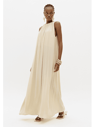 Vestido de Cavas Bege - Lança Perfume