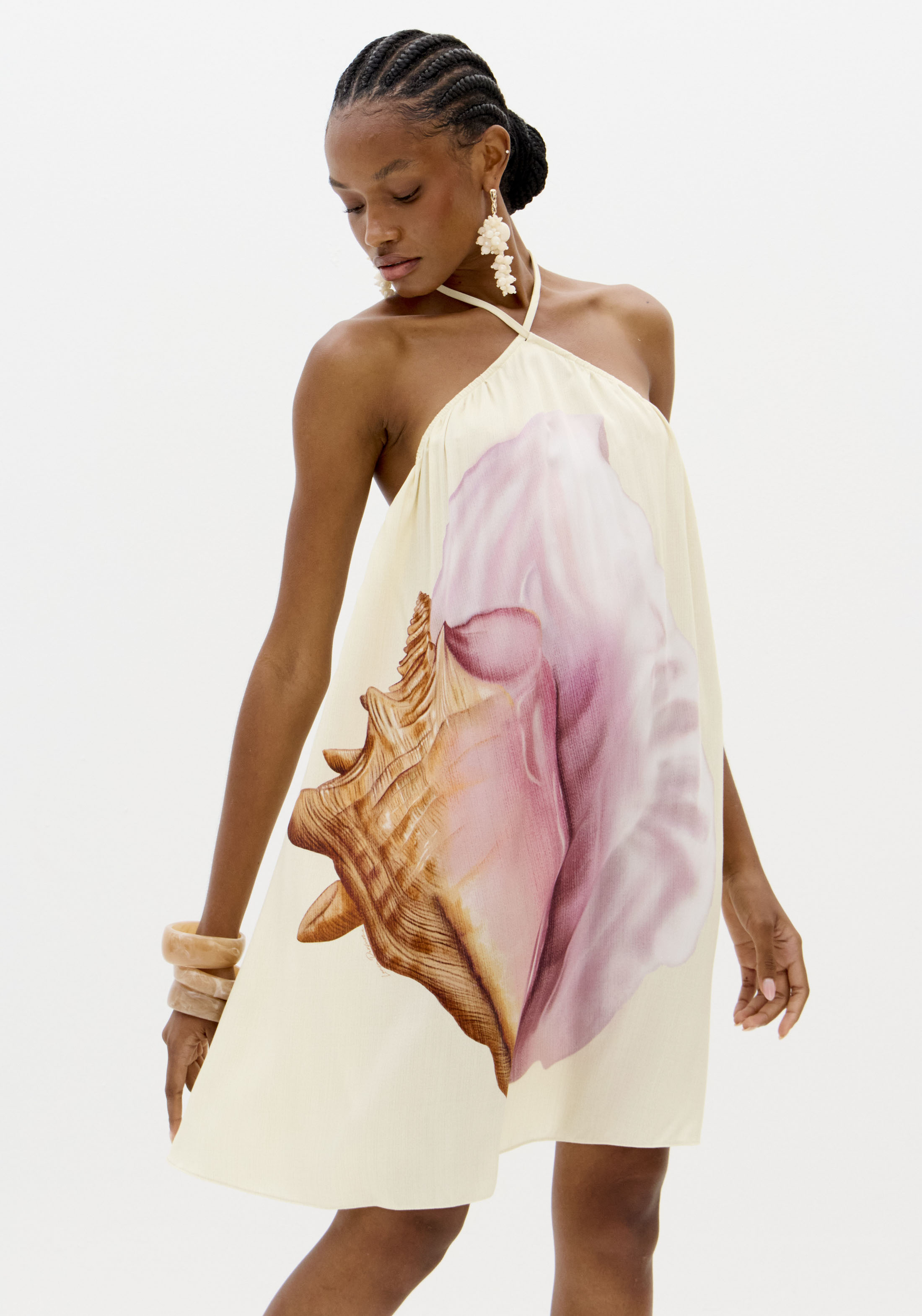 Vestido Curto PINK SHELL - Lança Perfume 1