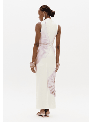 Vestido Justo PINK SHELL Branco - Lança Perfume 