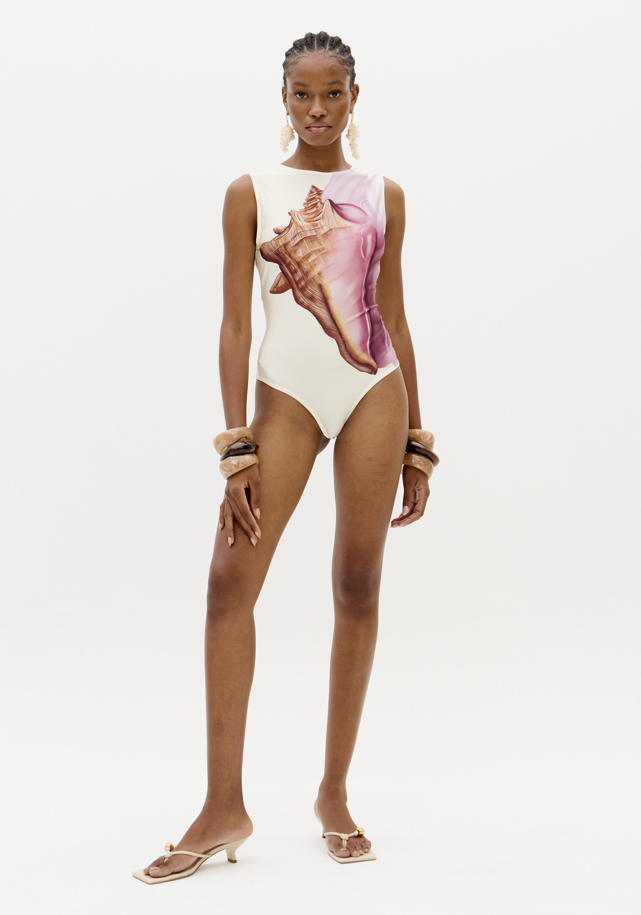 Body Buzio PINK SHELL Branco - Lança Perfume 5