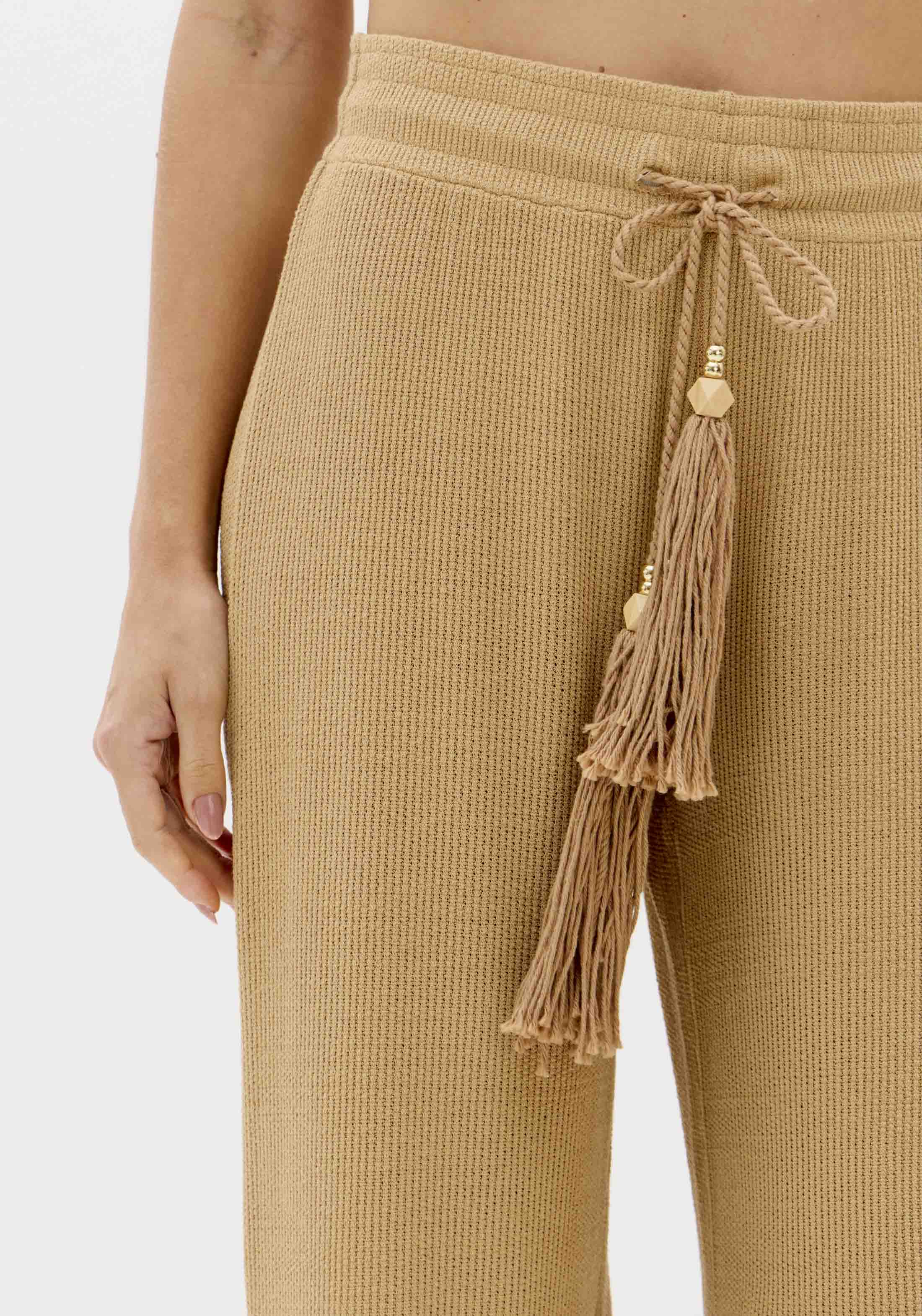 Calças Largas CROASSAINT Bege - Lança Perfume 3