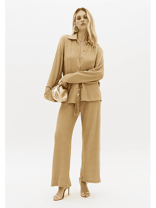 Calças Largas CROASSAINT Bege - Lança Perfume