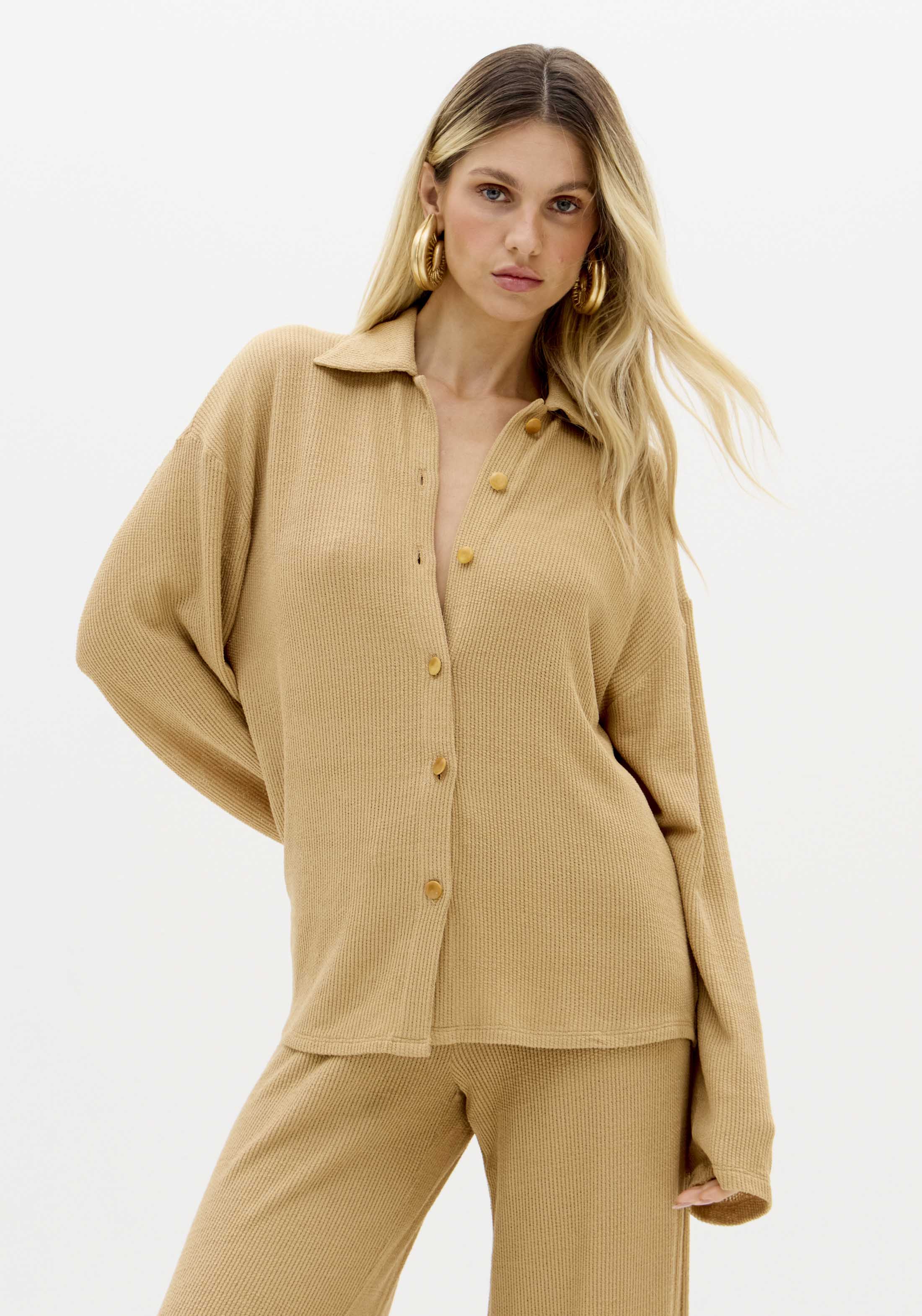 Camisa CROASSAINT Bege - Lança Perfume  1