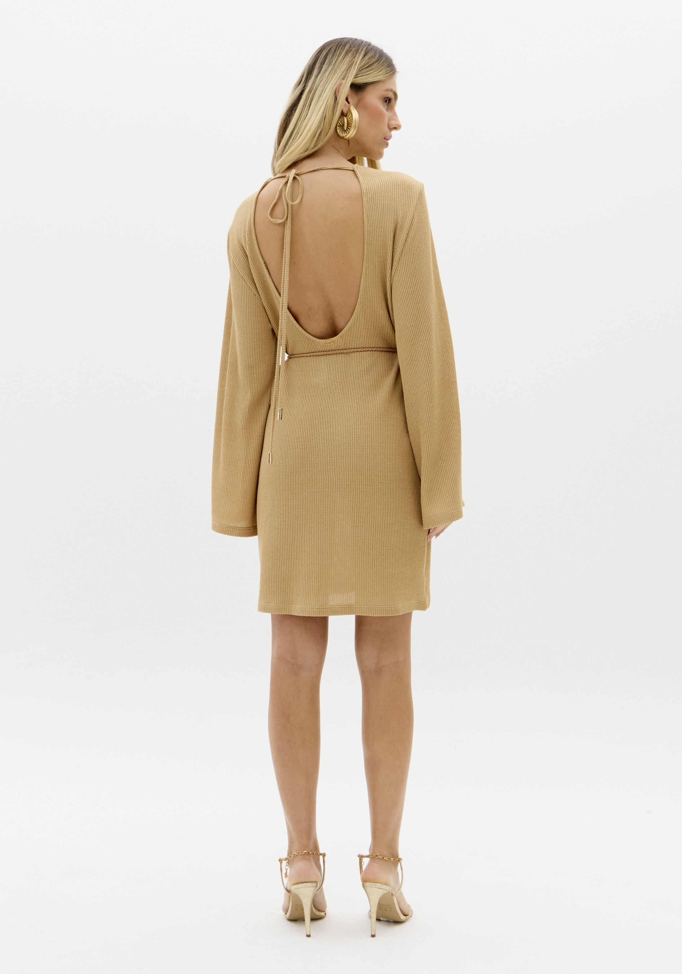 Vestido Curto CROASSAINT Bege - Lança Perfume 3