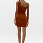 Vestido de Alça Canelado Ferrugem - Lança Perfume - thumbnail 3