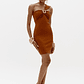 Vestido de Alça Canelado Ferrugem - Lança Perfume - thumbnail 2