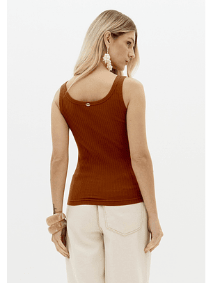 Top de Cavas Canelado Ferrugem - Lança Perfume 