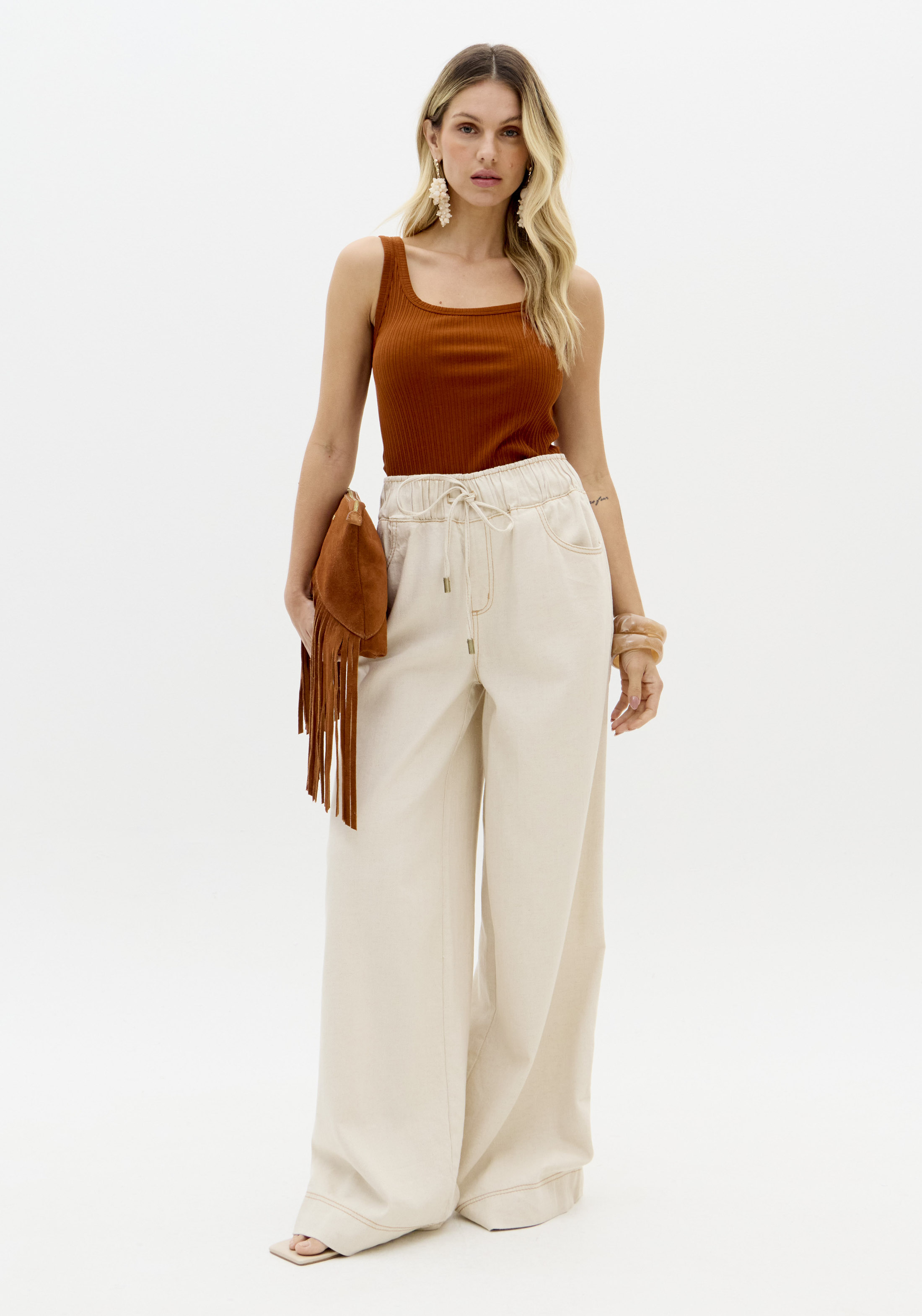 Top de Cavas Canelado Ferrugem - Lança Perfume  4