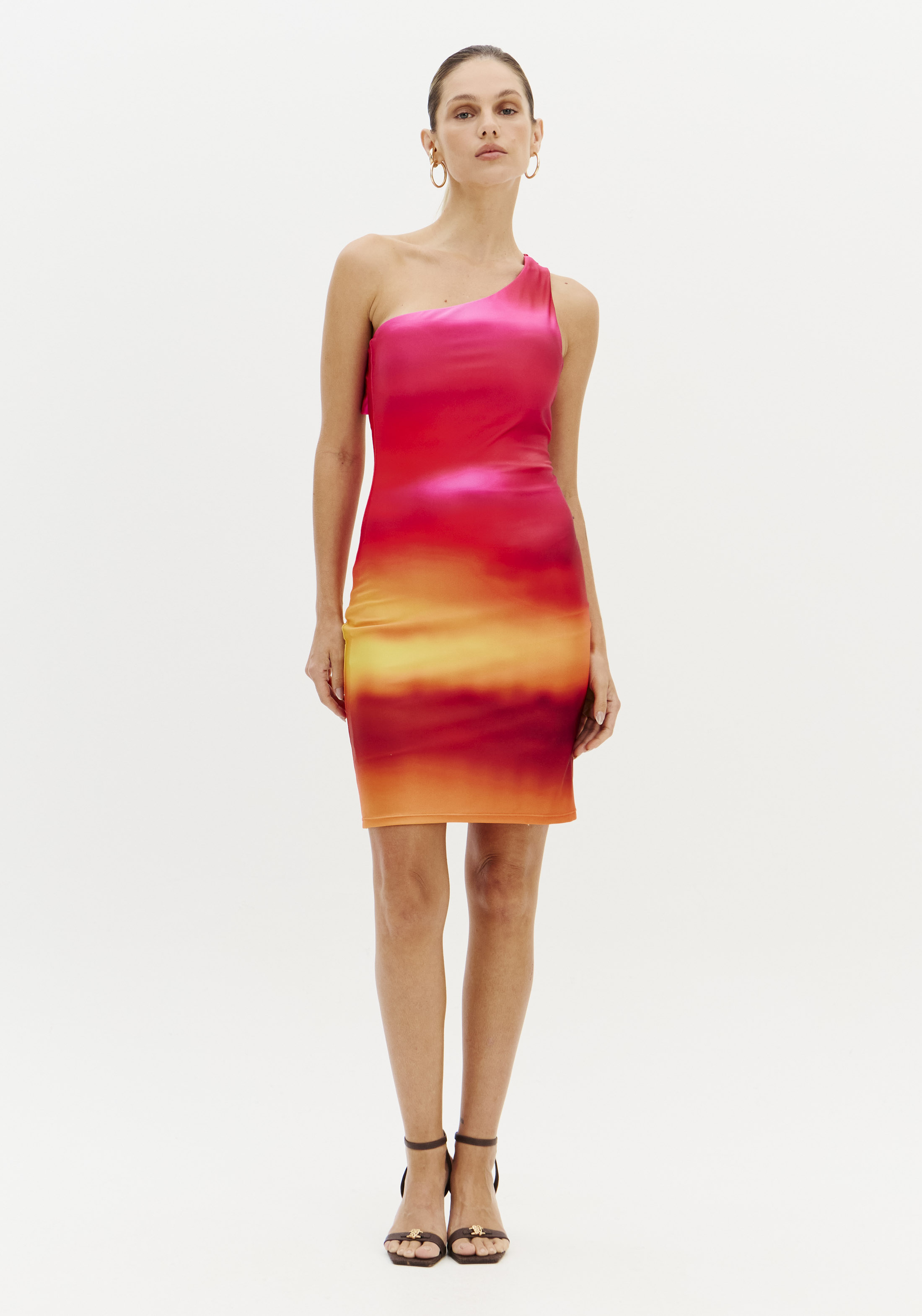 Vestido Justo SUNSET MIRAGE Rosa - Lança Perfume  2