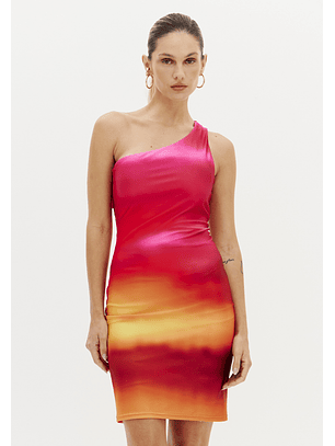 Vestido Justo SUNSET MIRAGE Rosa - Lança Perfume 