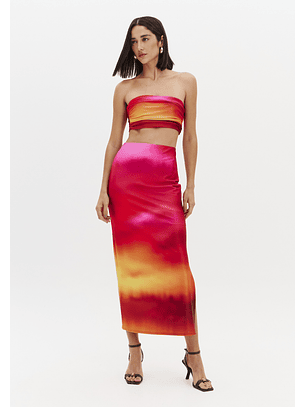 Saia Comprida SUNSET MIRAGE Rosa - Lança Perfume