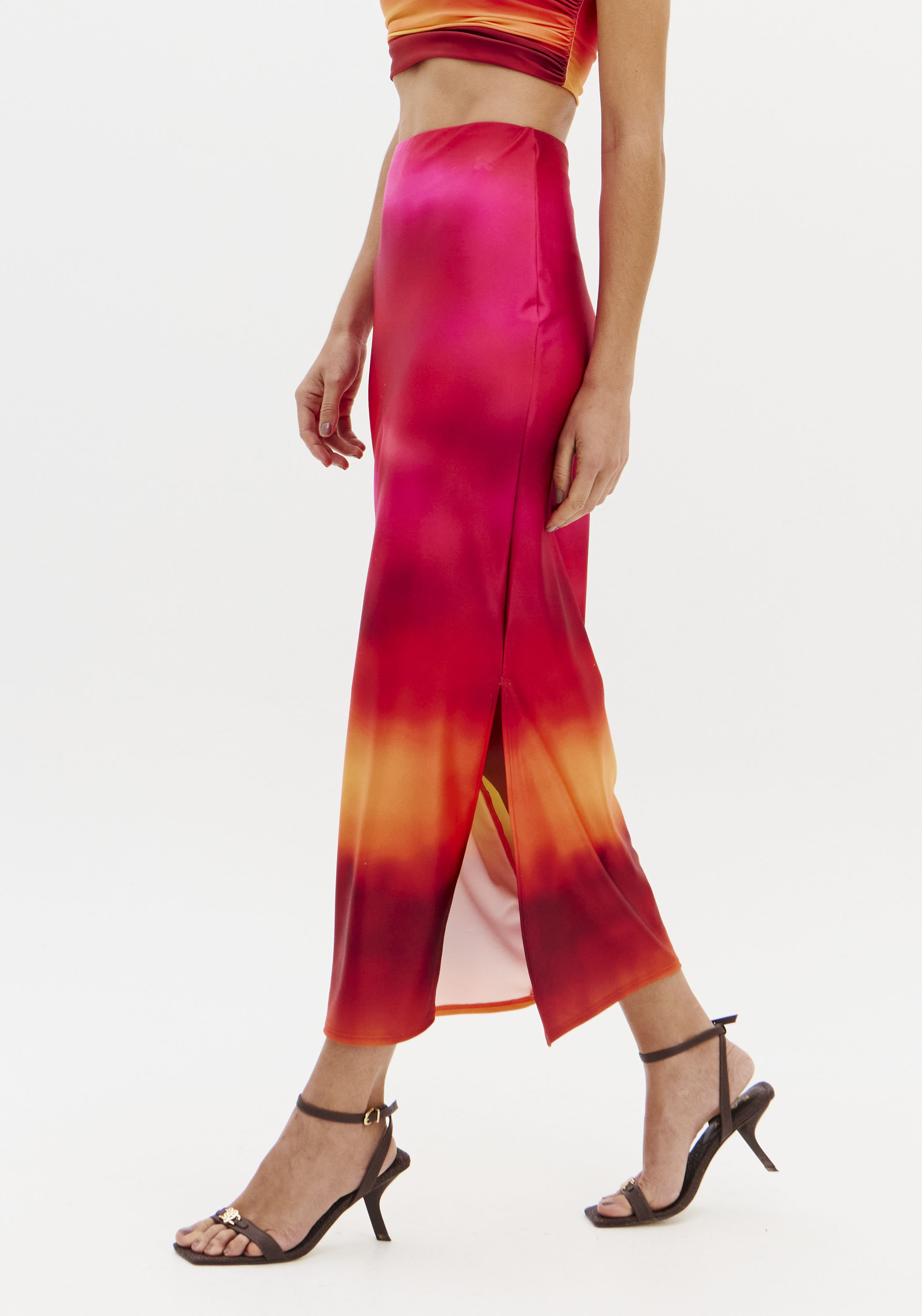 Saia Comprida SUNSET MIRAGE Rosa - Lança Perfume 4