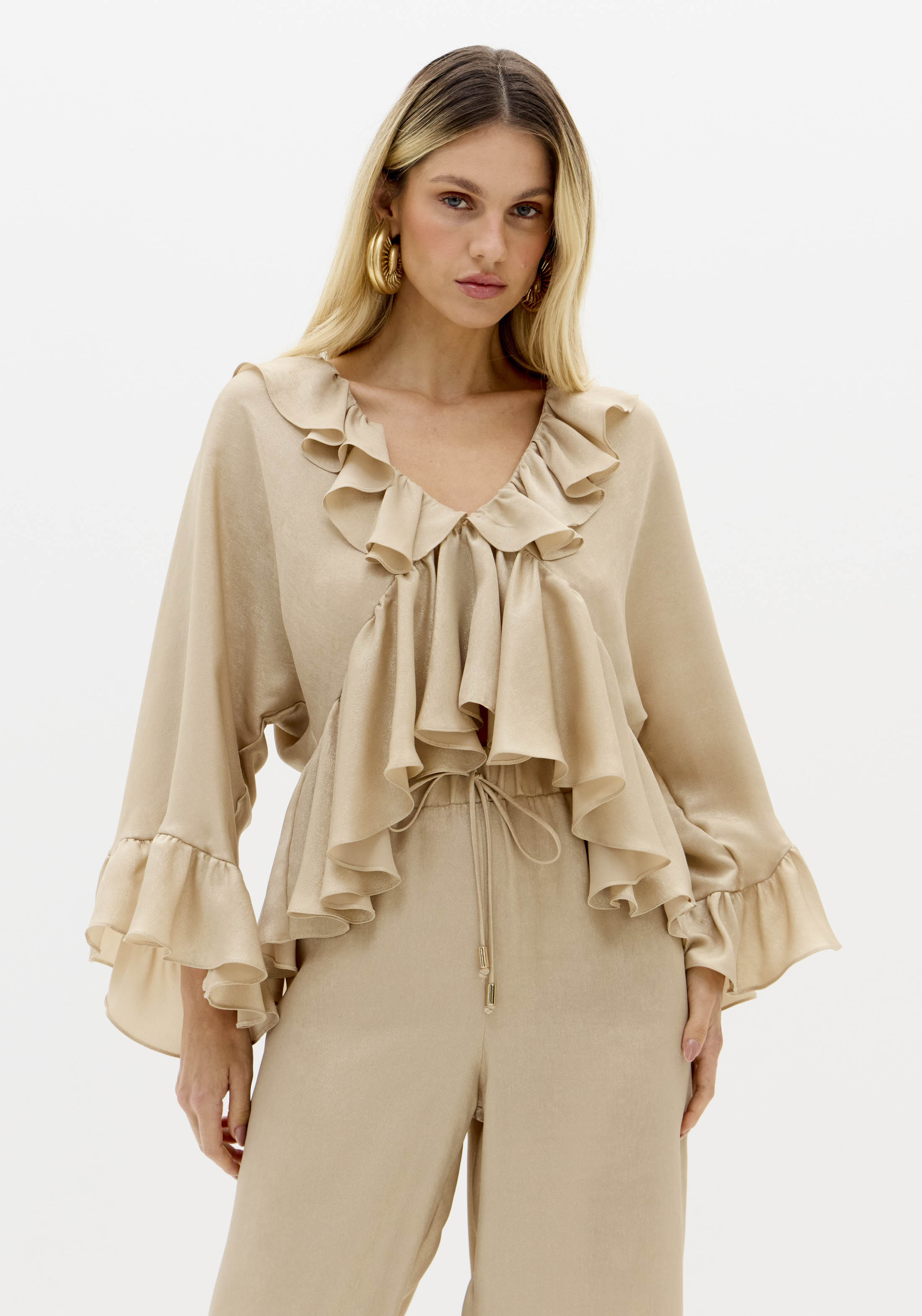 Blusa com Manga Dourado - Lança Perfume 1