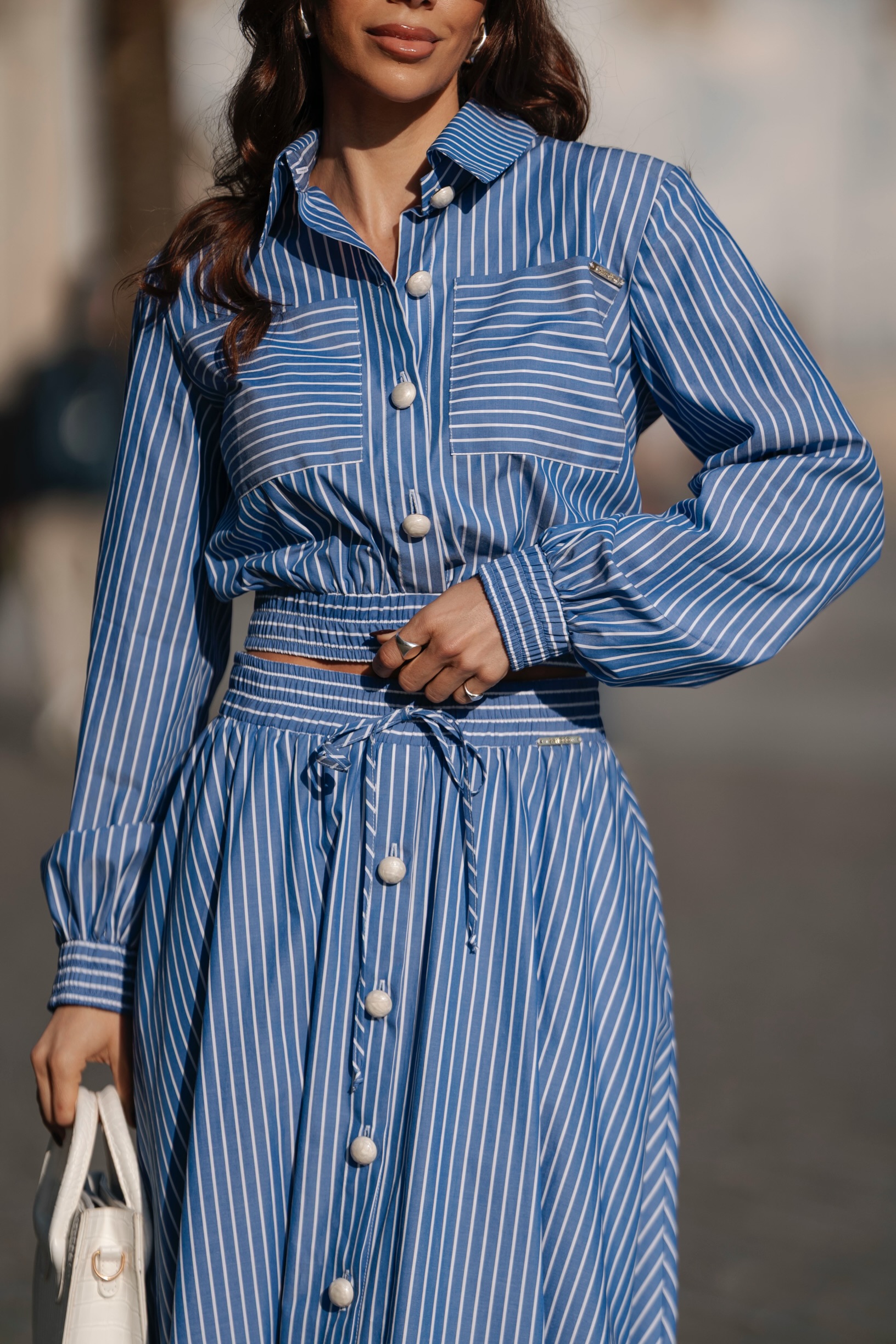 Camisa Riscas Azul e Branco - SAHOCO  4