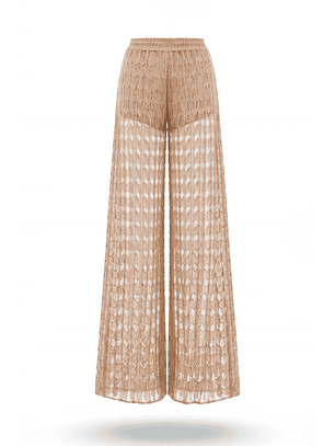 Calças de Renda Castanho - SAHOCO