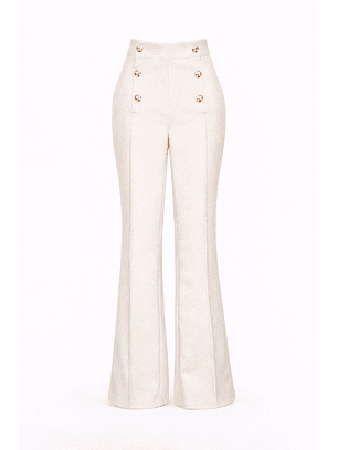 Calças com Botões Branco - SAHOCO 