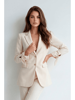 Blazer com Laçada Branco - SAHOCO