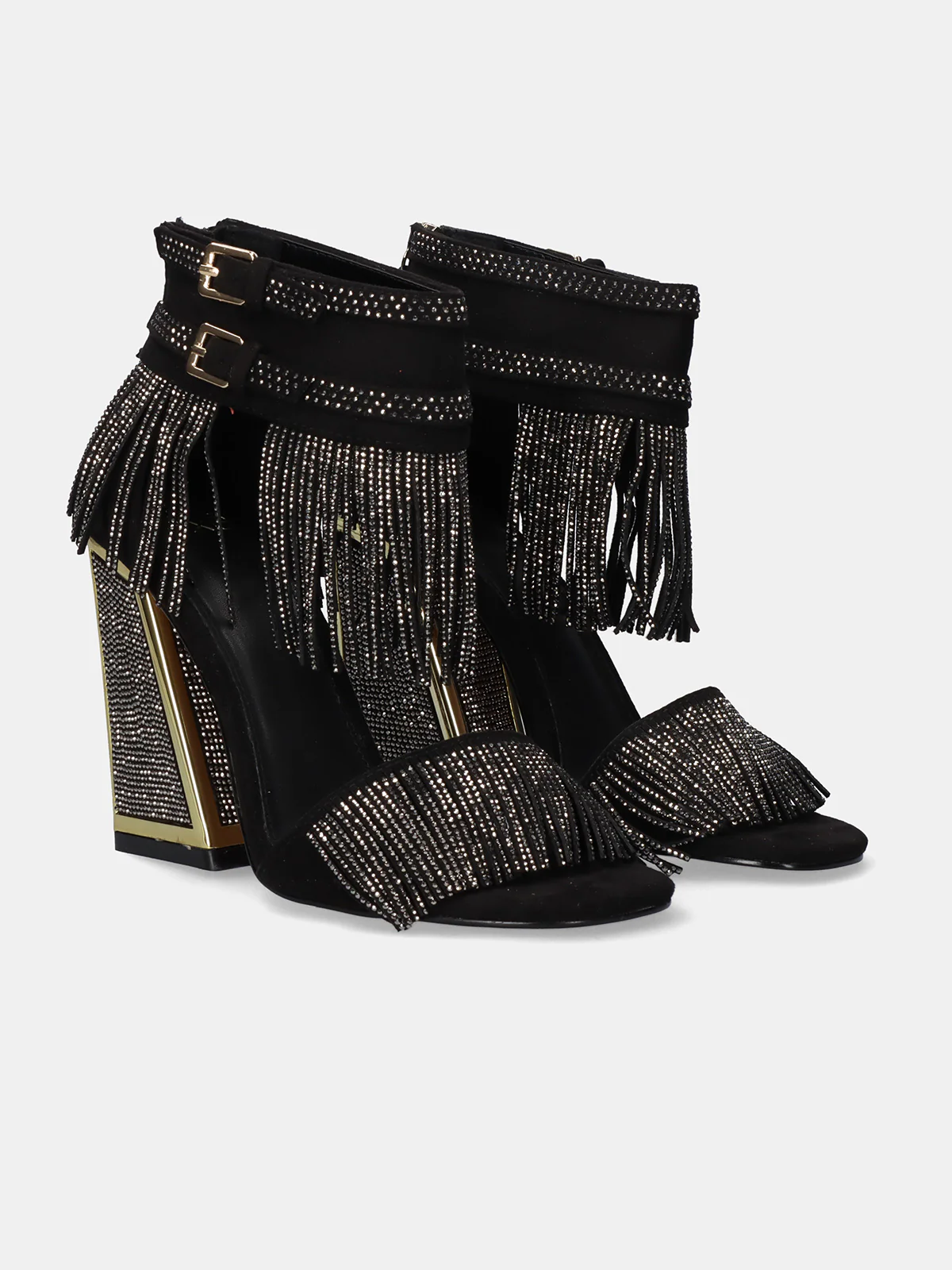 Sandália de Salto Dominic 520 Preto - EXÉ 2