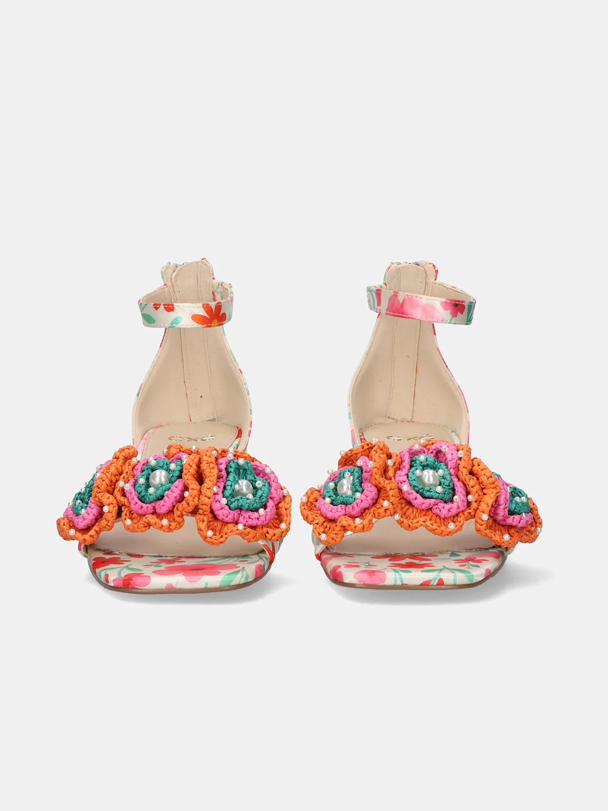 Sandália de Salto Capri 400 Flores - EXÉ 5