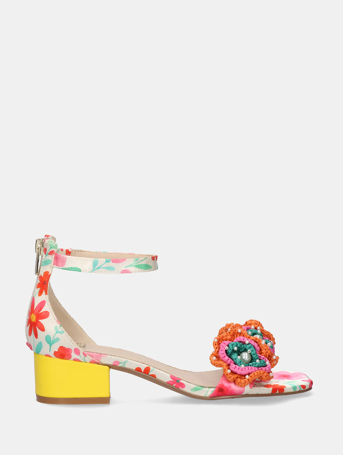 Sandália de Salto Capri 400 Flores - EXÉ 1