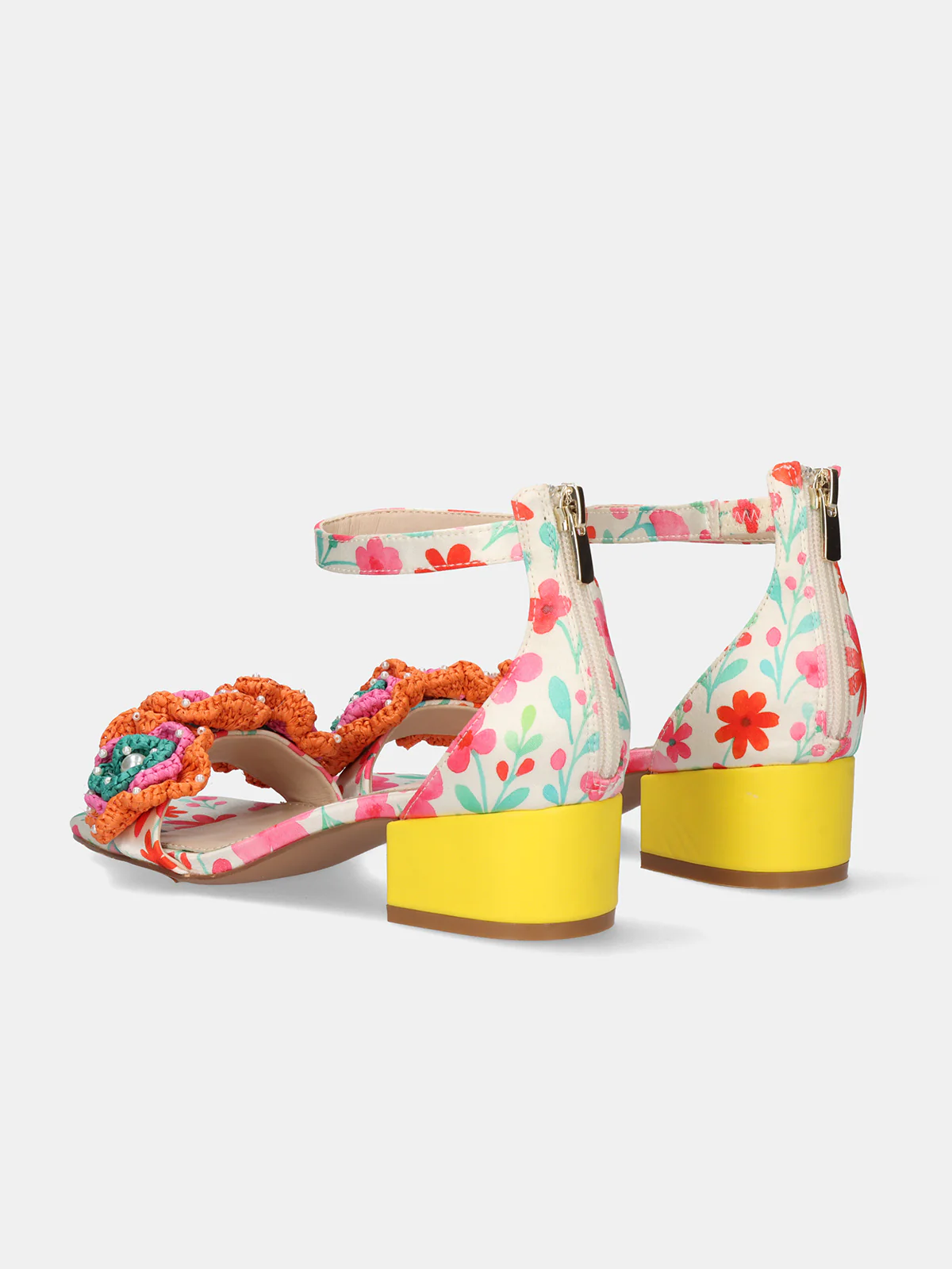 Sandália de Salto Capri 400 Flores - EXÉ 3