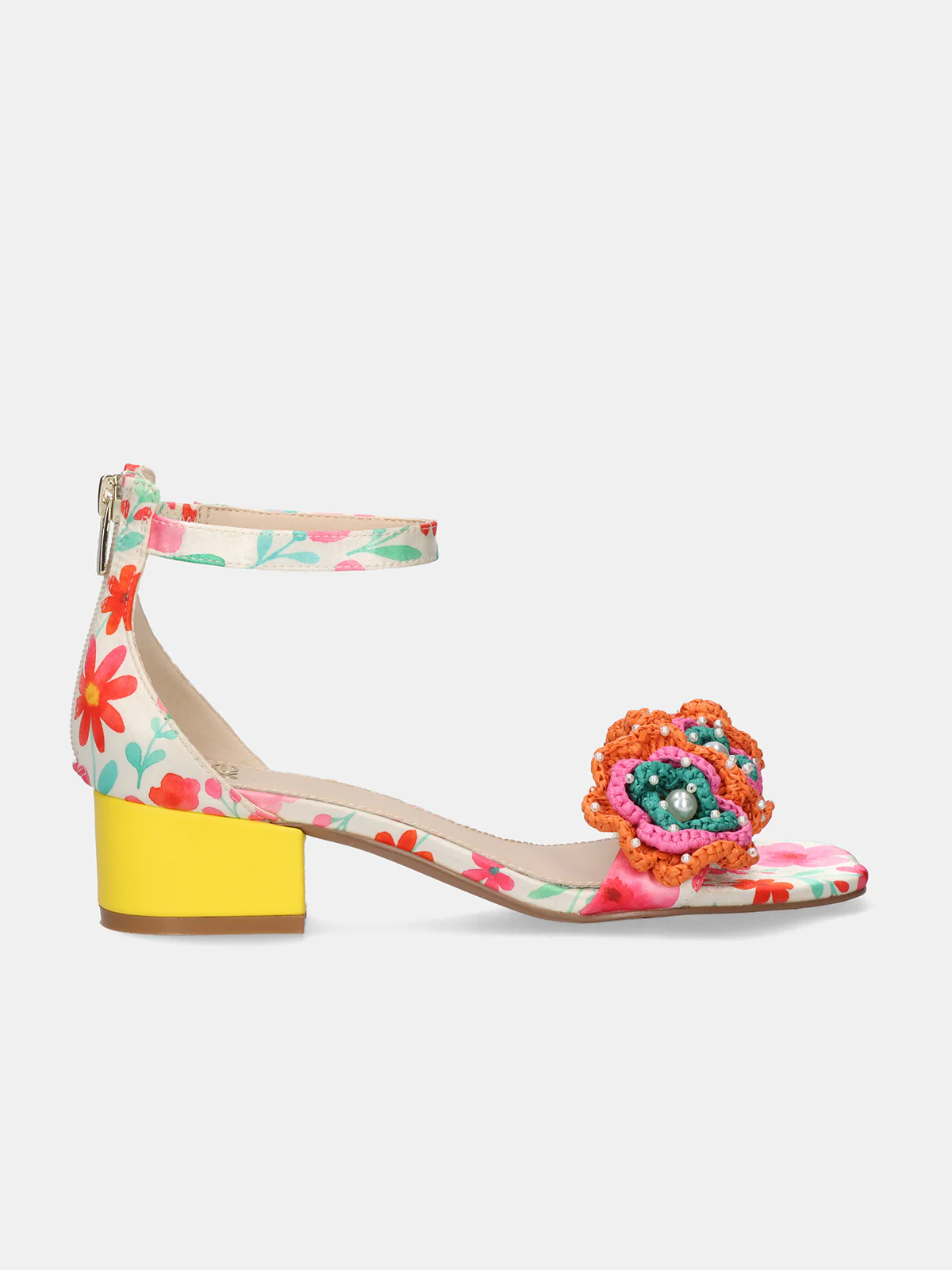 Sandália de Salto Capri 400 Flores - EXÉ 4