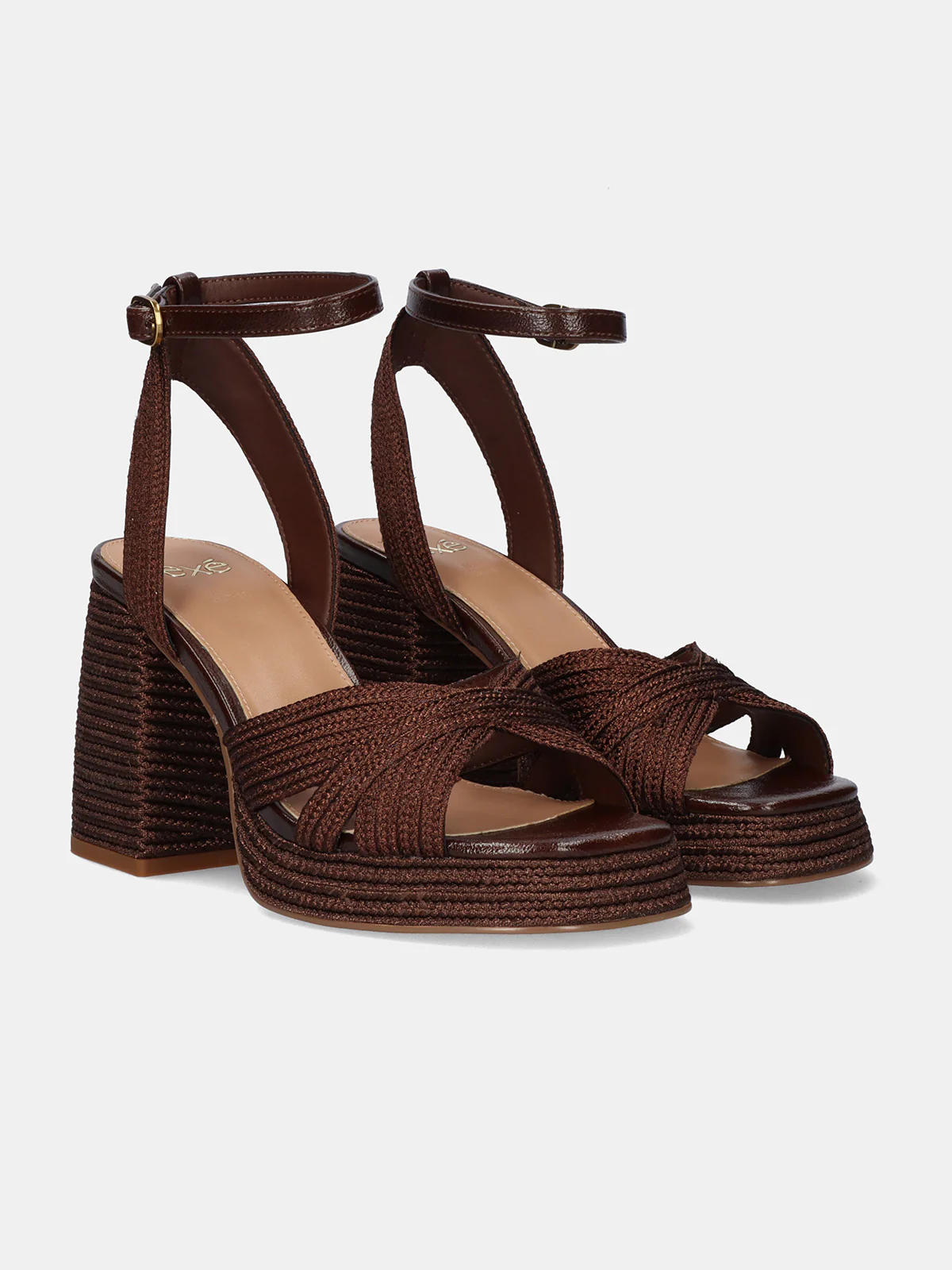 Sandália de Salto Havana-309 Castanho - EXÉ  4