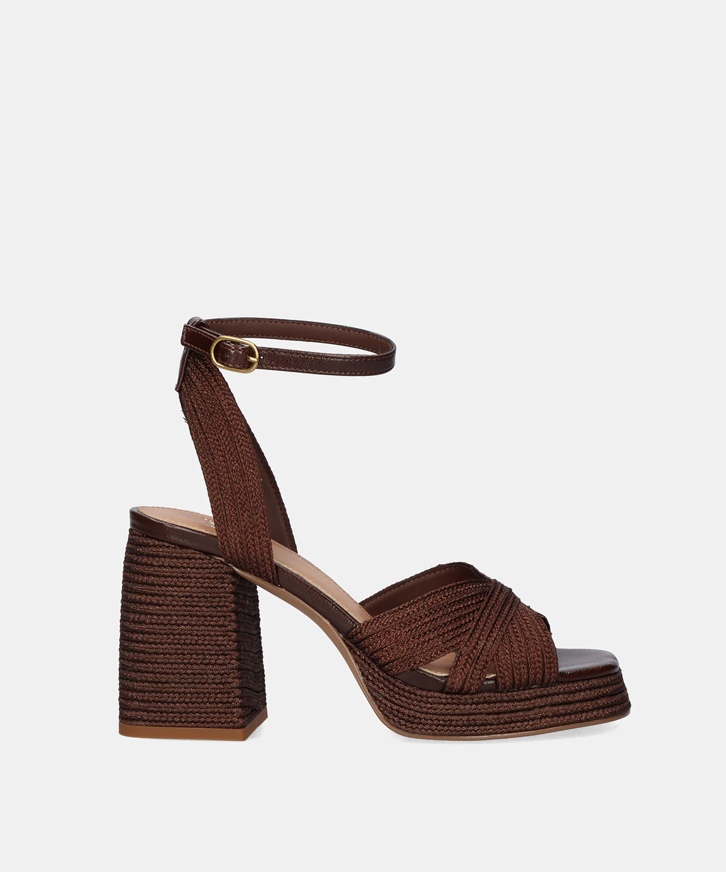 Sandália de Salto Havana-309 Castanho - EXÉ  1