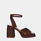 Sandália de Salto Havana-309 Castanho - EXÉ  - Miniatura 1
