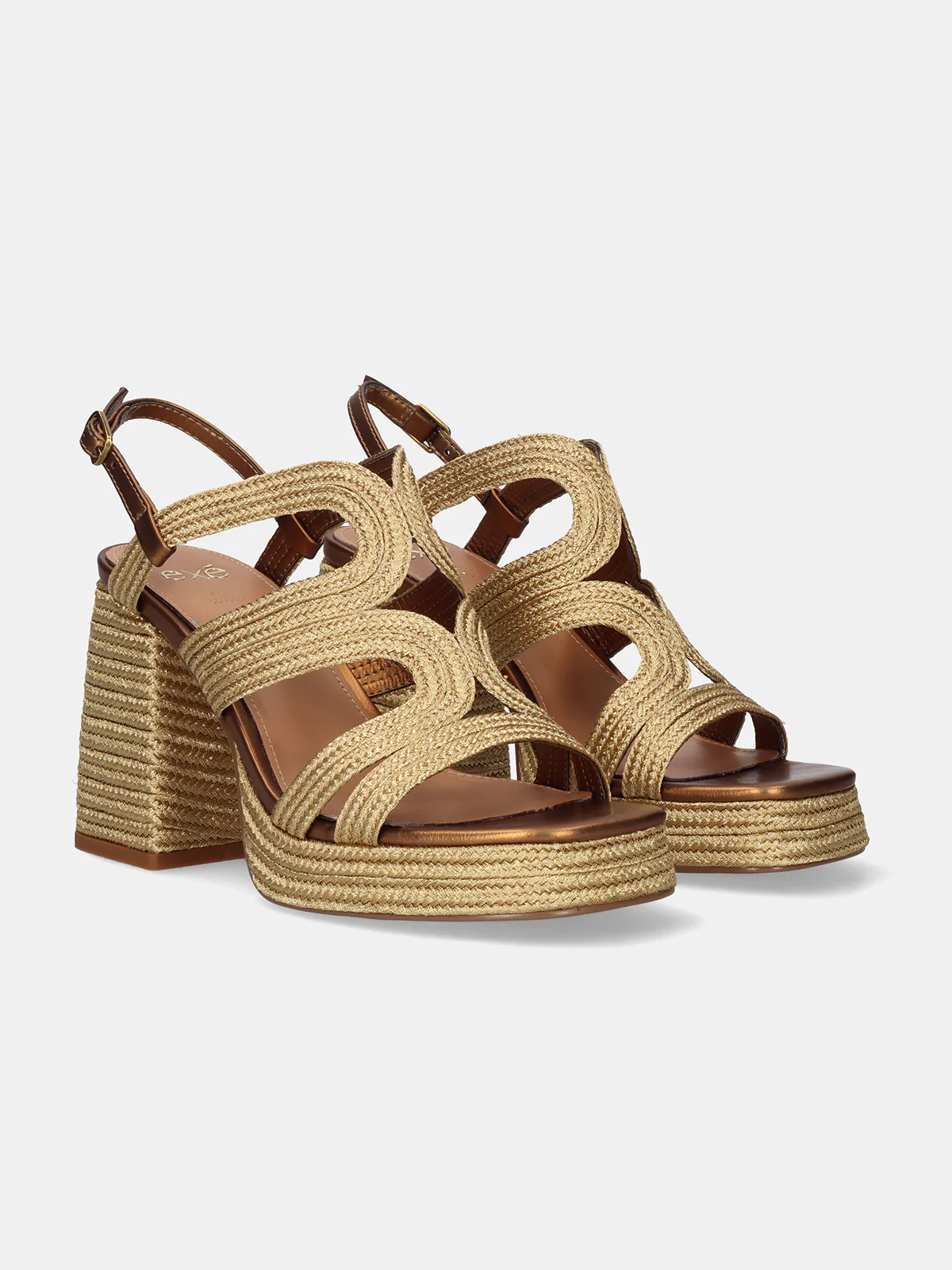 Sandália de salto Havana-077 Dourado - EXÉ 5