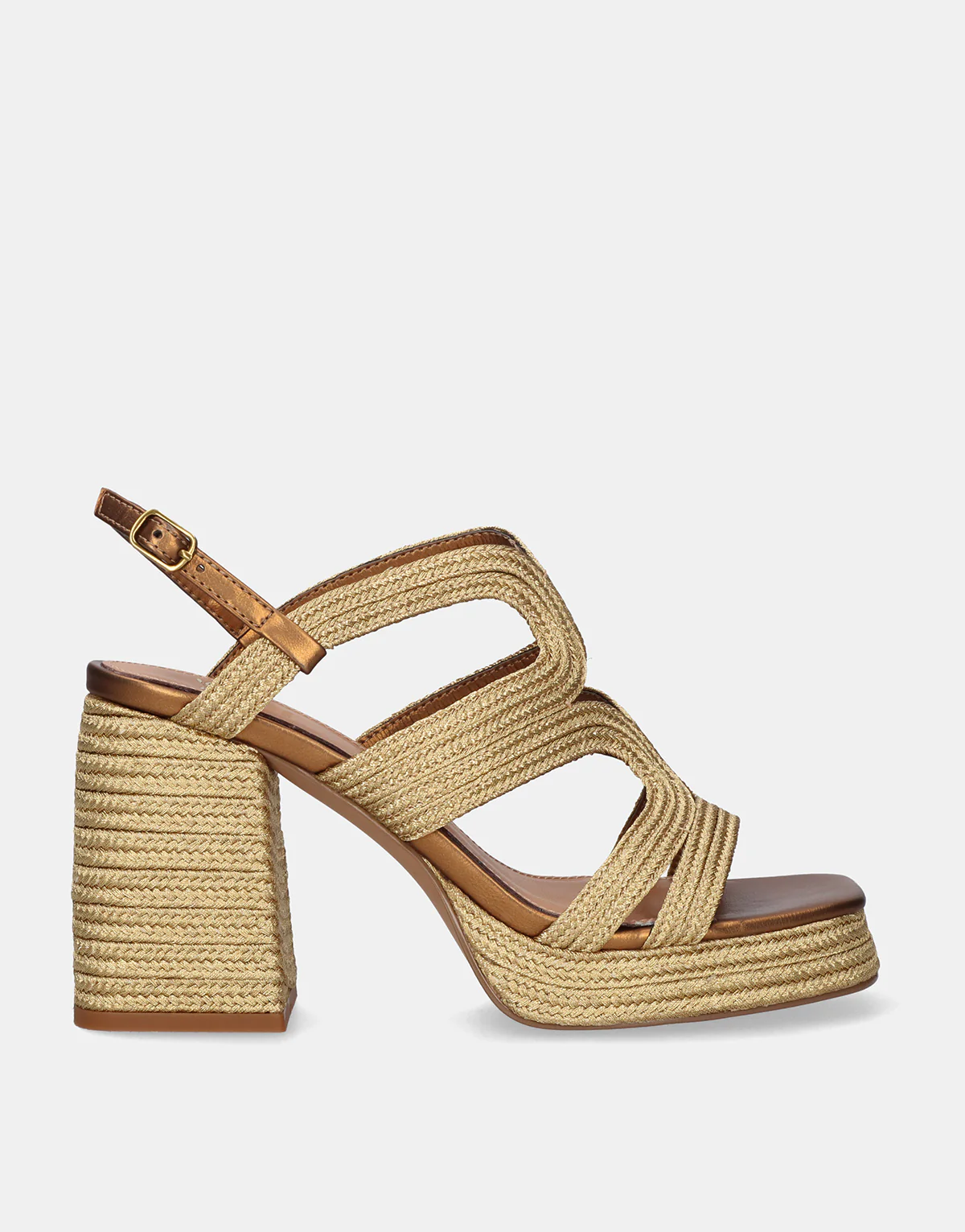 Sandália de salto Havana-077 Dourado - EXÉ 1