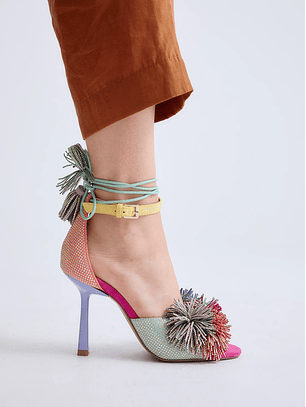 Sandália de Salto Jennifer-725 Multicolor - EXÉ