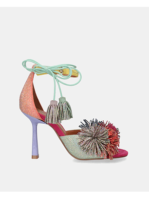Sandália de Salto Jennifer-725 Multicolor - EXÉ
