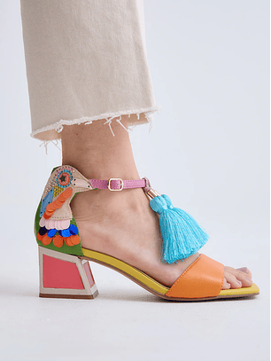 Salto de Salto Baixo Luísa-310 Multicolor - EXÉ 