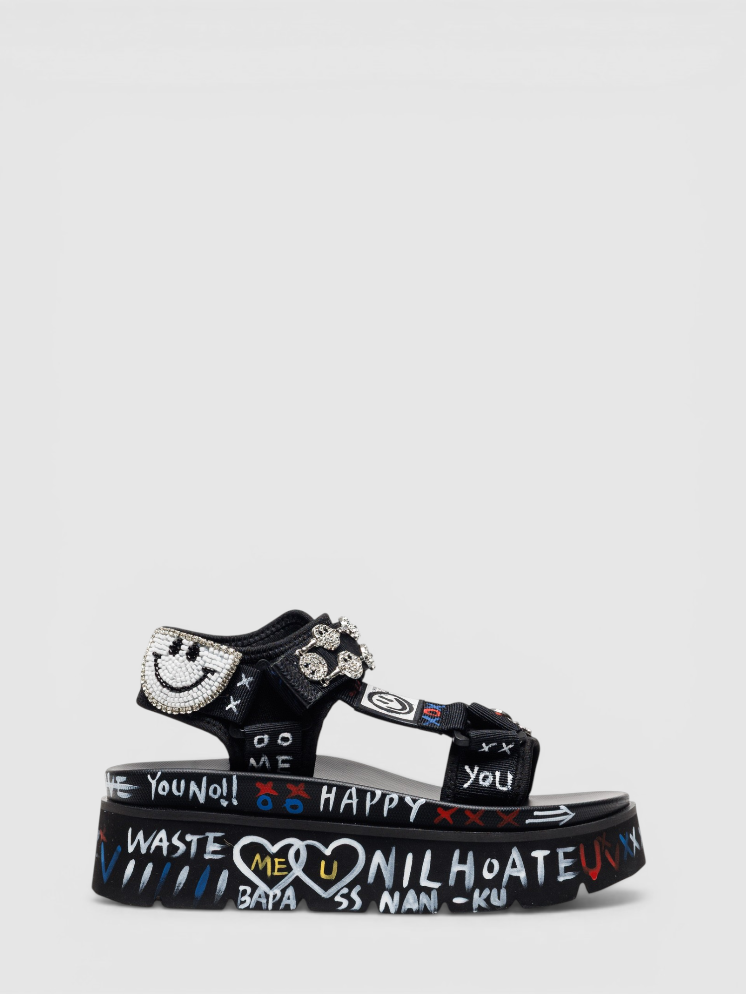 Sandália EKS-04H Smile Preto - NAN-KU 1