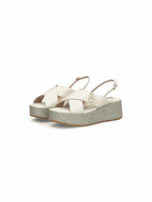 Sandália Plataforma FLO 03 Branco - Liu Jo