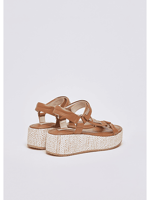 Sandália de Plataforma FLO 05 Camel - Liu Jo