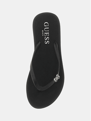 Chinelo Rasteiro Preto - Guess