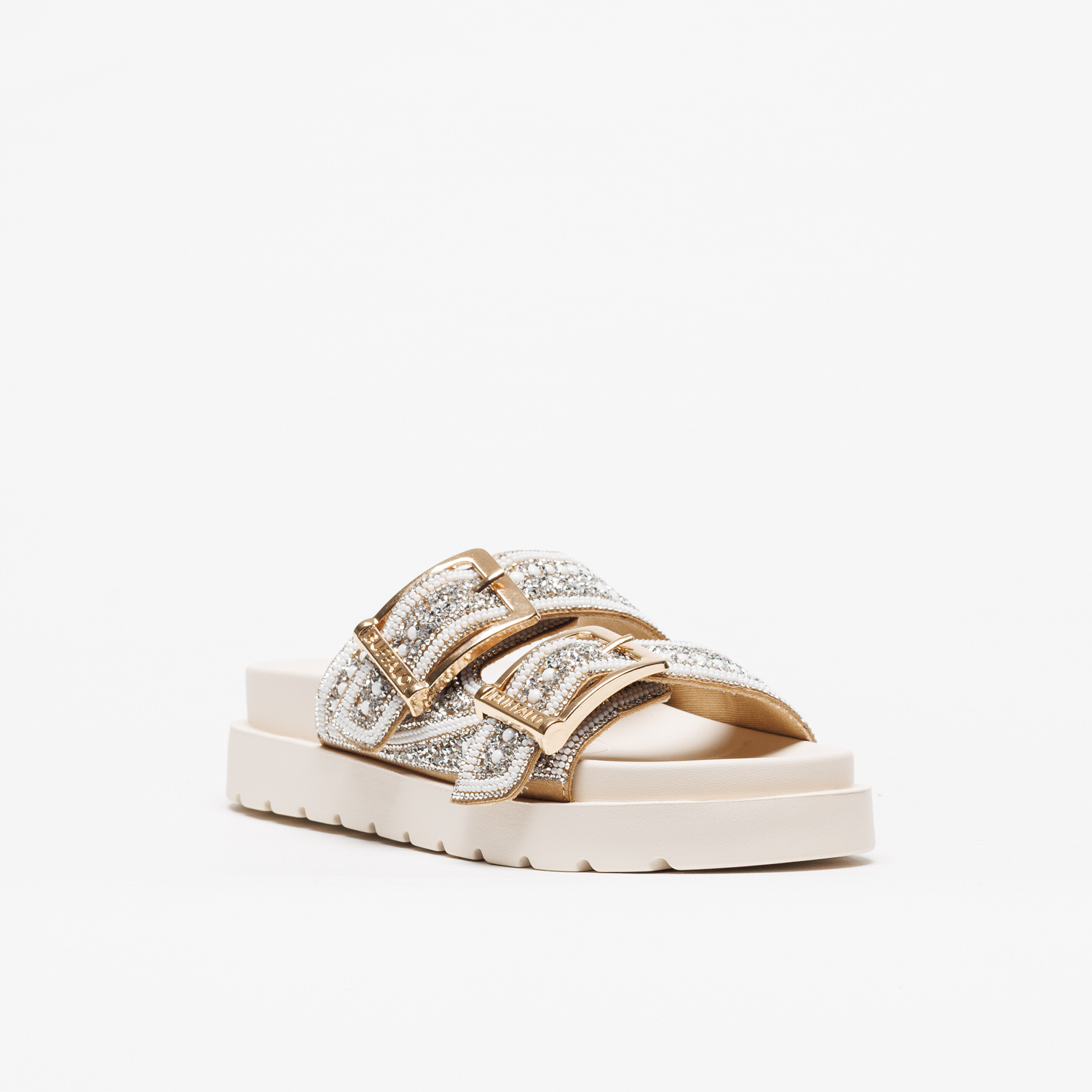 Chinel com Pedras RAYA Dourado - Buffalo  4