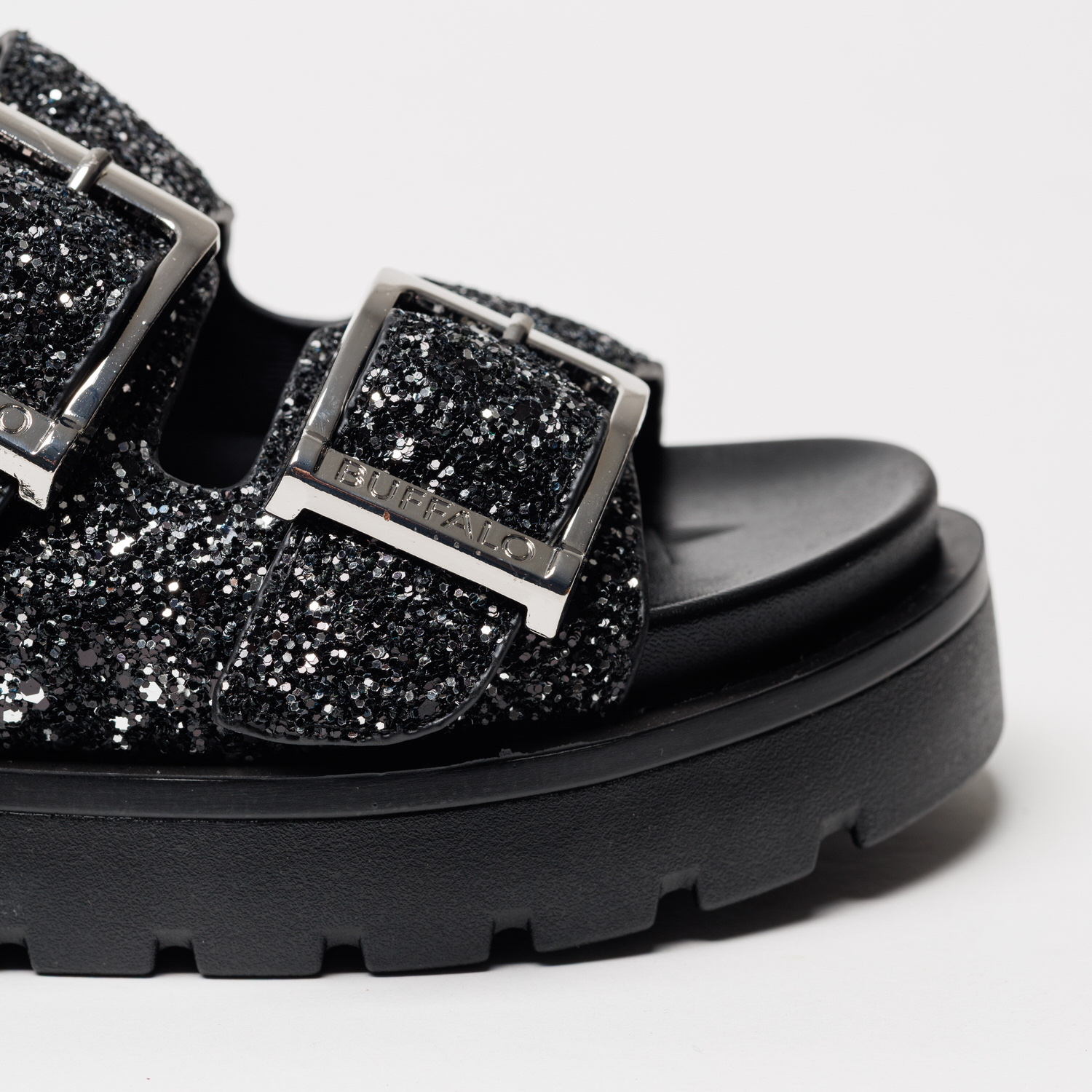 Chinel com Pedras RAYA Preto - Buffalo  5