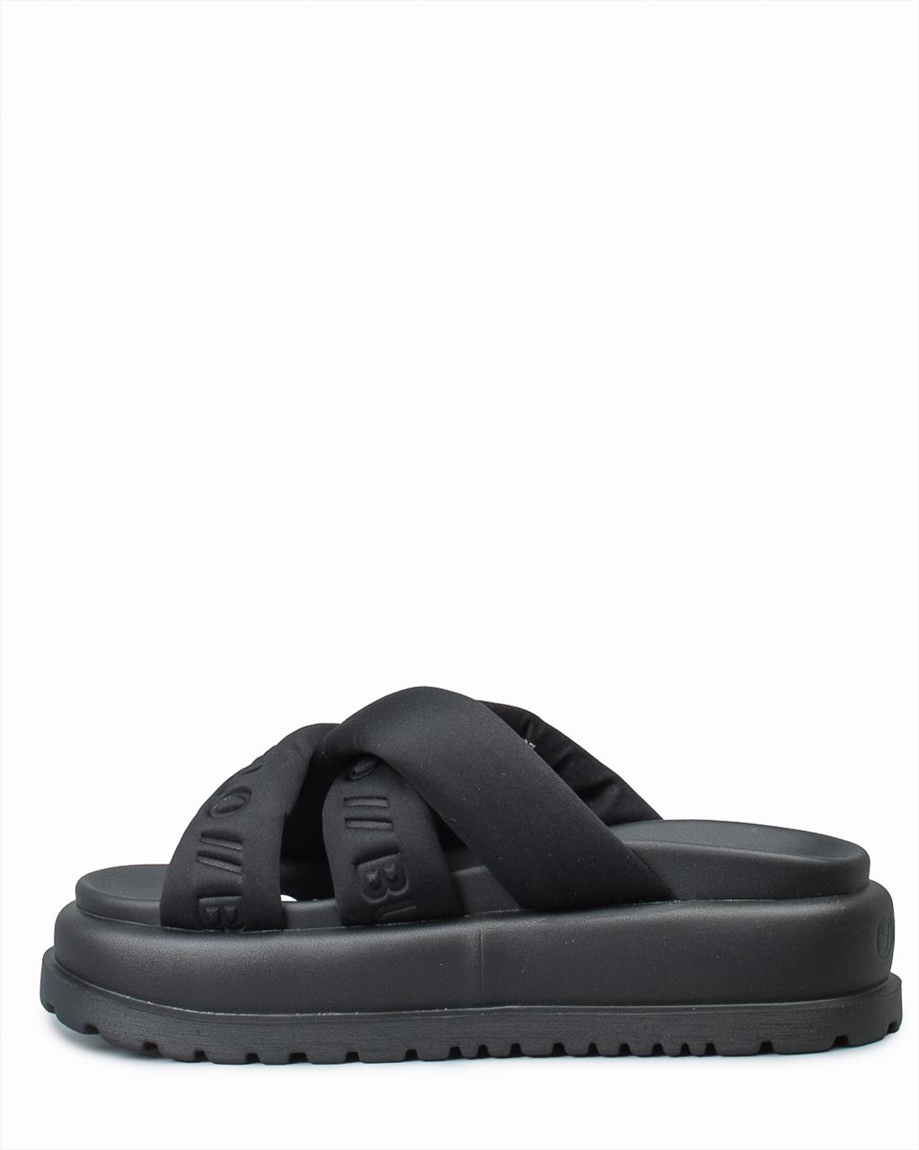 Chinelo de Plaforma Palma Cross Preto - Buffalo  3