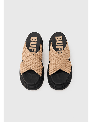 Chinelo Lennox Cross Bege - Buffalo