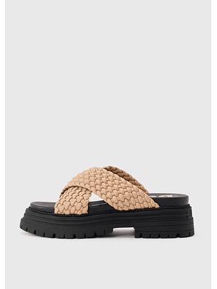 Chinelo Lennox Cross Bege - Buffalo