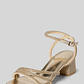 Sandália de Salto Lilly Spark Strass Dourado - Buffalo - Thumbnail 1