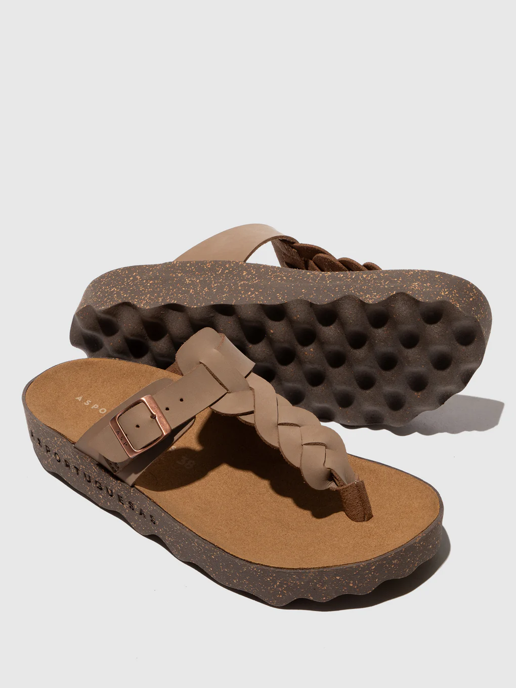 Chinelo Entraçado CARDI Bege - AsPortuguesas 3