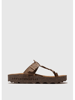 Chinelo Entraçado CARDI Bege - AsPortuguesas