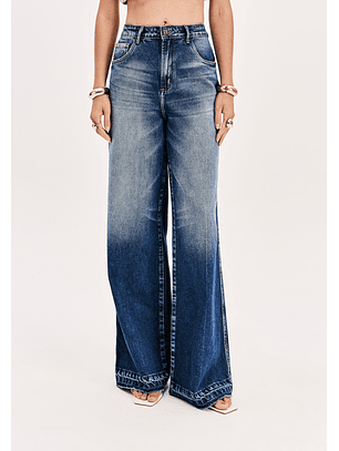 Calças Wide Leg Ganga Escura -  Lança Perfume 